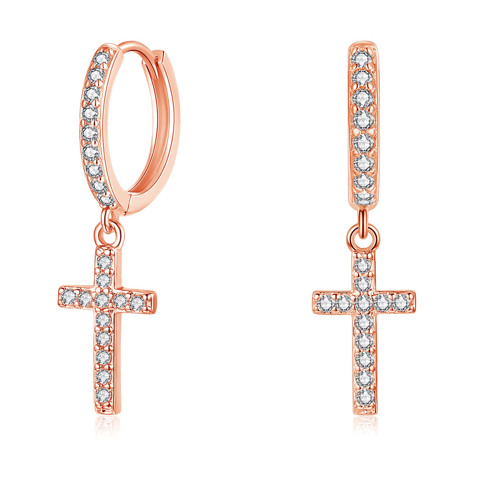 Cangall Ohrringe Silber 925 Sterling Silber Creolen mit Anhänger, Hypoallergen Leichte Ohrringe Hängend Silber, Ohrhänger Silber Schmuck Geschenk für Damen Frauen Mädchen Freundin Mama