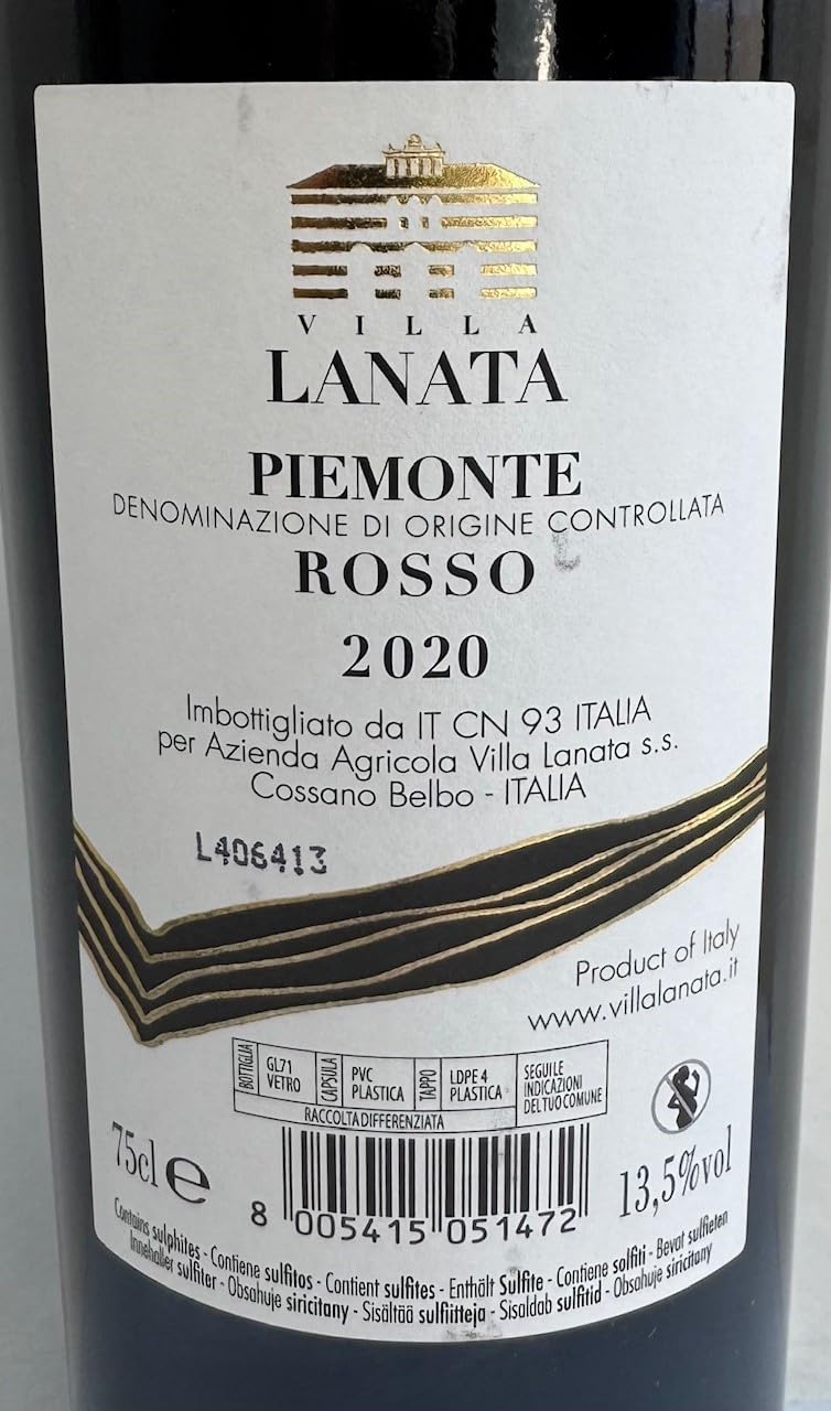 Lo Zoccolaio Langhe Chardonnay + Piemonte Rosso + Barbera d'Alba Vin Italien dans Bois Cas 3 Bouteilles x 75 cl