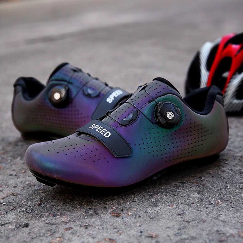 Fahrradschuhe Herren Damen Rennradschuhe mit Cleats, Unisex SPD Schuhe Rennrad Schuhe Mountain Road Bikes Schuh Kompatibel Outdoor-Radschuhe Fahrrad Indoor Spin MTB 36-47 EU
