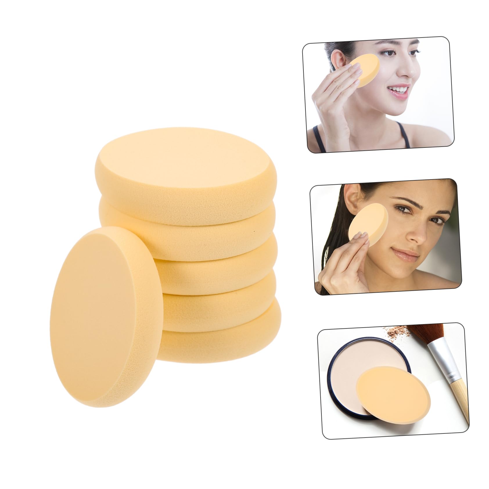 MAGICLULU 4 Set Di Spugne Per Il Trucco Per Sfumare Set Di Spugne Ovali Accessorio Per Il Trucco Cosmetico 6 Pezzi * 4