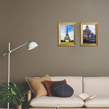 Design Forum Wooden Wall hanging Photoframe, Wall Mounted Photo Frame| (Set of 2) Frames (5