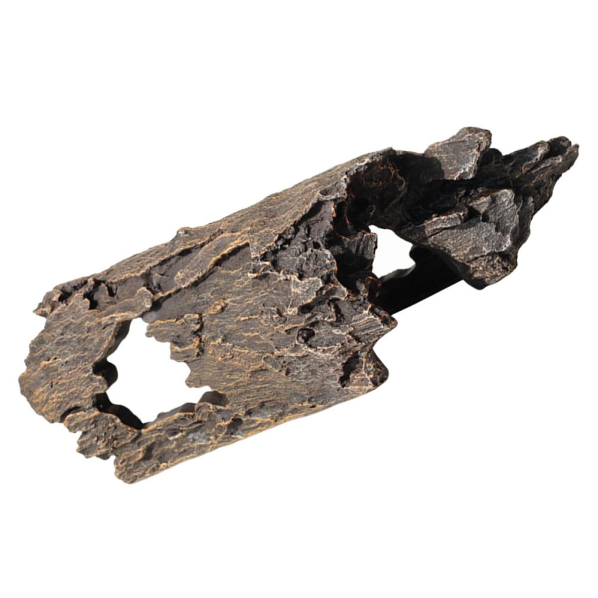 SHOWERORO Souche d'Aquarium en Résine Imitation Bois Flotté, Grosse Taille, Décor Naturel pour Bassin Extérieur Cachettes pour Poissons