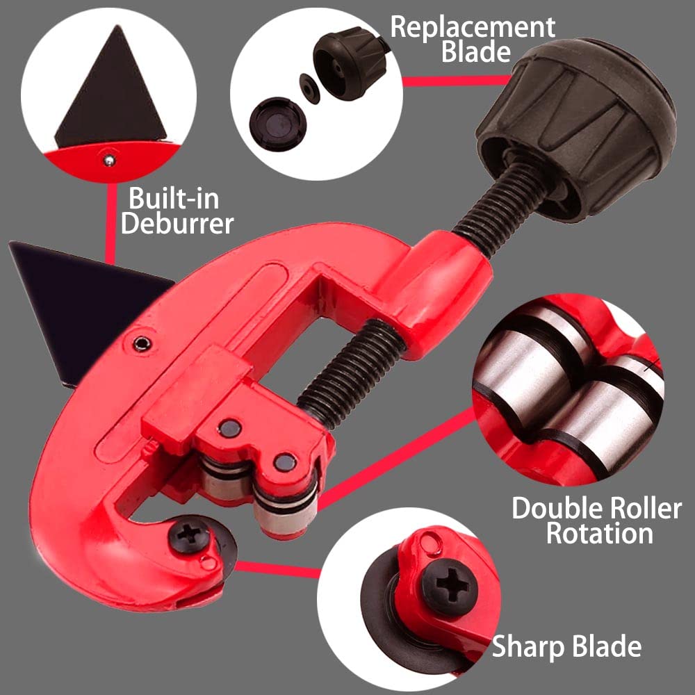 Golf Club Shaft Cutter, 2 in 1 Golf Club Cutting Tool with Built-in Deburrer, for Steel or Graphite Shaft, Handheld DIY Custom Fitted Golf Clubs