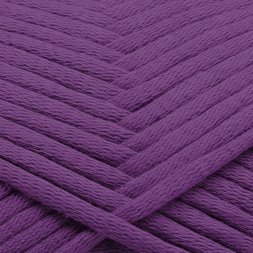 Image of Soft Yarn for Crocheting - Crochet & Knitting Yarn, Beginner Yarn with Easy-to-See Stitches, 250 Yds Amigurumi Yarn, Cotton-Nylon Blend Tshirt Yarn for Crocheting, Worsted Weight Yarn 4, Eggplant