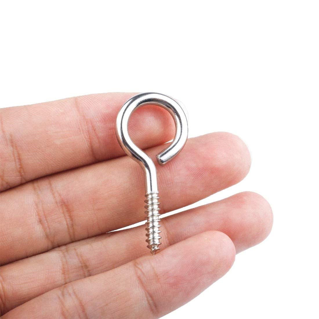 DIY Crafts 6 Pcs Only 6 Pcs x 1 Set Screw Hooks Eye Bolts Me -2