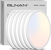 Vista 16 de BLNAN Lámpara LED de techo empotrada, 8.66 pulgadas, 18W, 3000K/4000K/5000K, luminaria de cableado directo, lámpara blanca redonda ultrafina