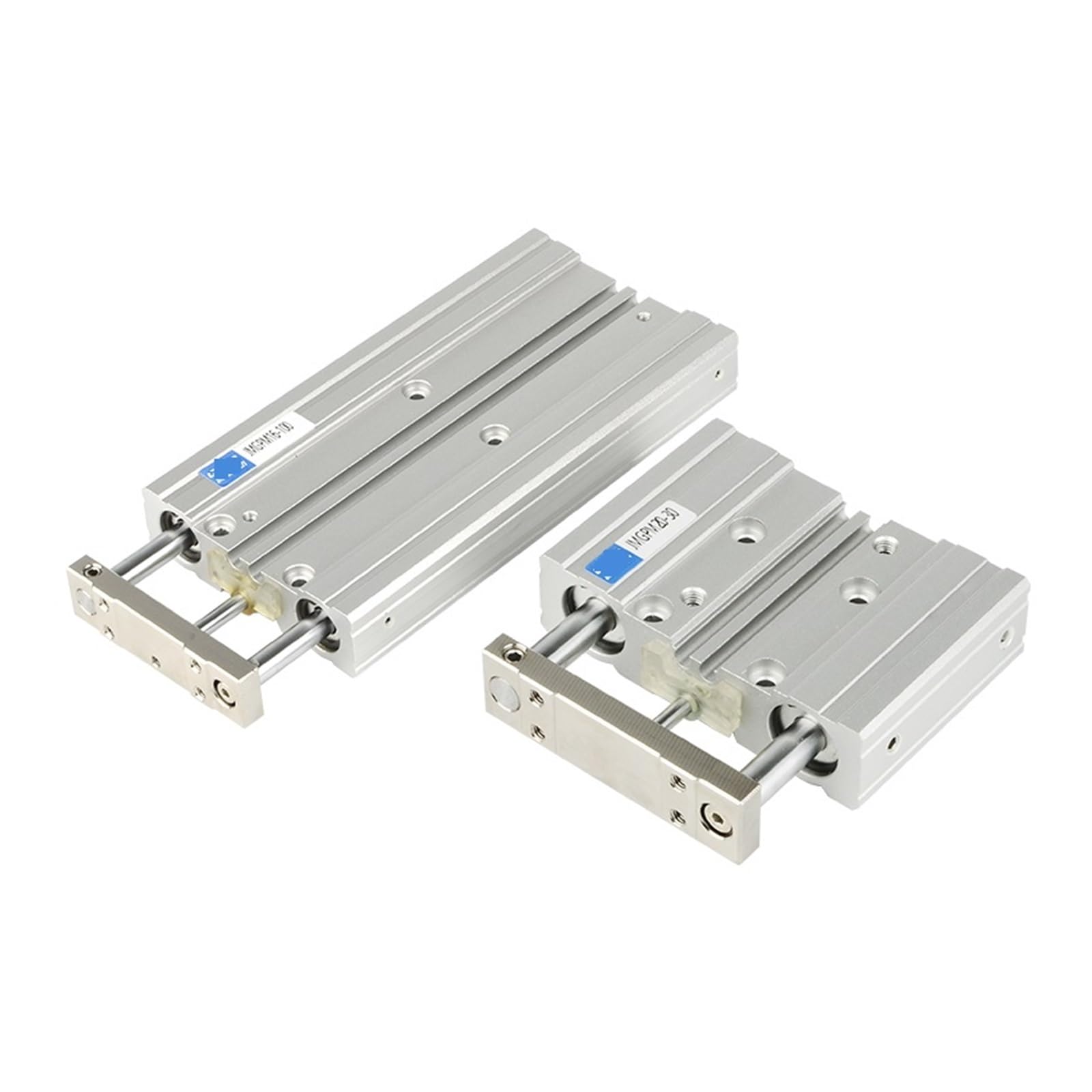 Vérin de guidage trois tiges JMGPM à double bielle compact et anti-torsion