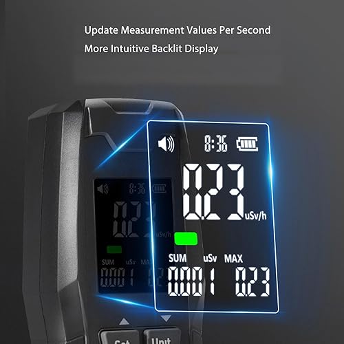 Miniatura 3 de Detector de radiación nuclear Dosímetro de radiación con pantalla LCD portátil X   Ray Tester