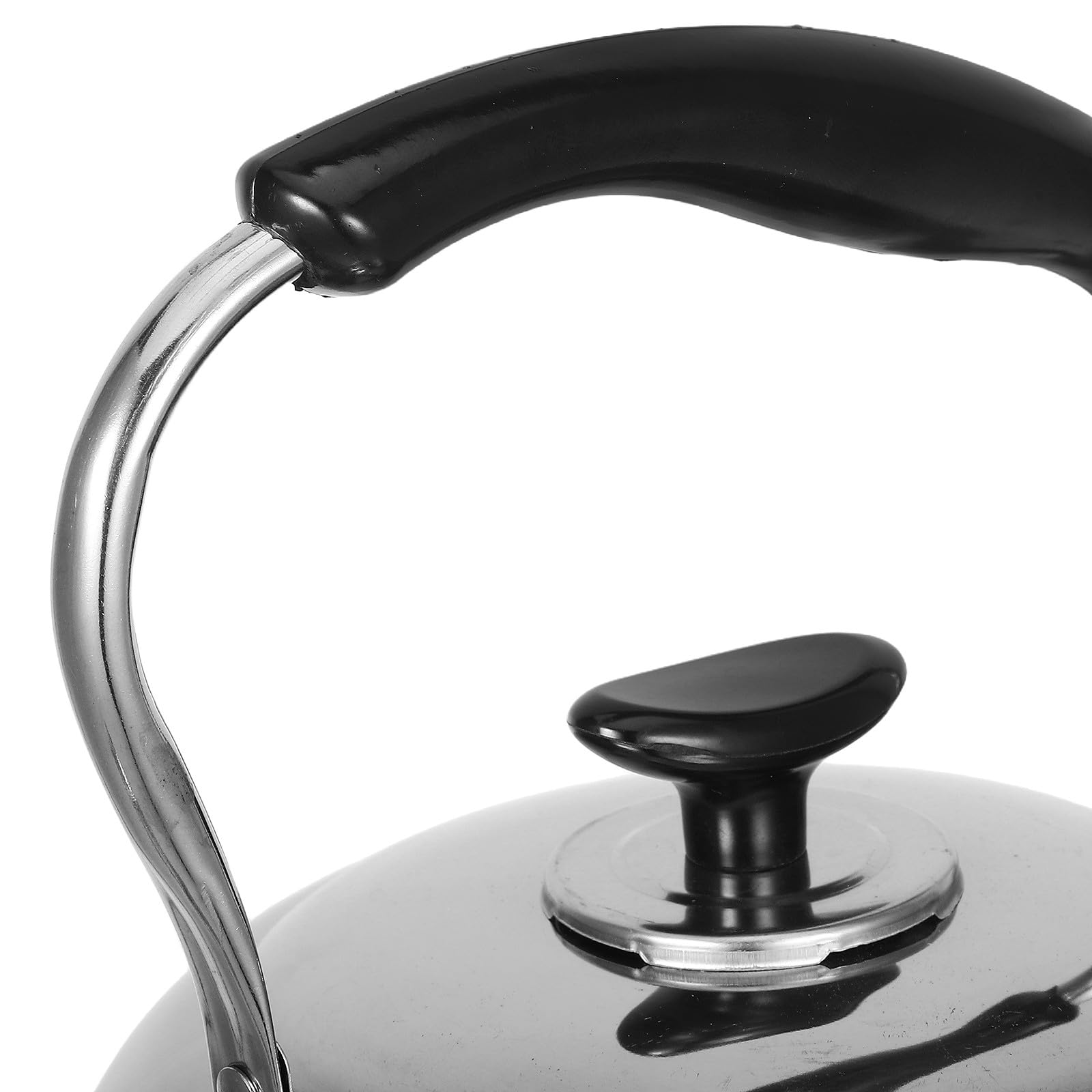 UKCOCO Hervidor de Agua para Estufa 4l de Acero Inoxidable Espesado con Silbato, Tetera Grande Antigoteo Compatible con Inducción, Gas y Eléctrica, Mango Ergonómico Antiescaldaduras