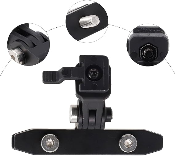 Bike Saddle Light Mount, Aluminum alloy Tail light Saddle Rail Mount, Bike Rear Light Mounting Bracket