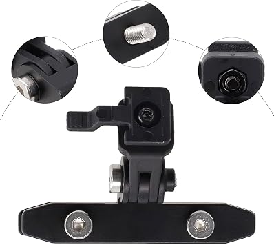Bike Saddle Light Mount, Aluminum alloy Tail light Saddle Rail Mount, Bike Rear Light Mounting Bracket