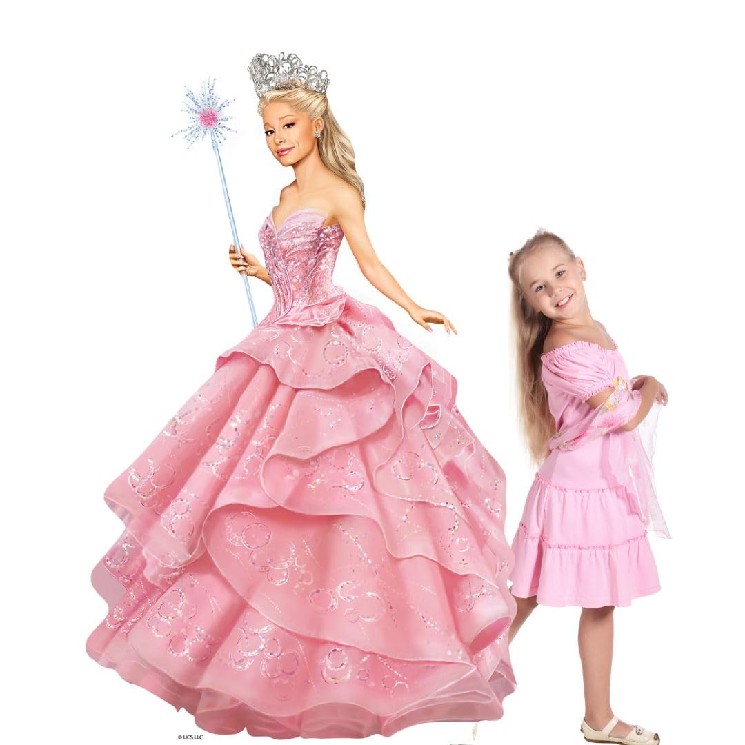 Star Cutouts SC4628 Glinda from Wicked in Pink Dress – 150cm Lifesize Cardboard Cutout | Perfect for Fans, Parties & Room Décor — image 1