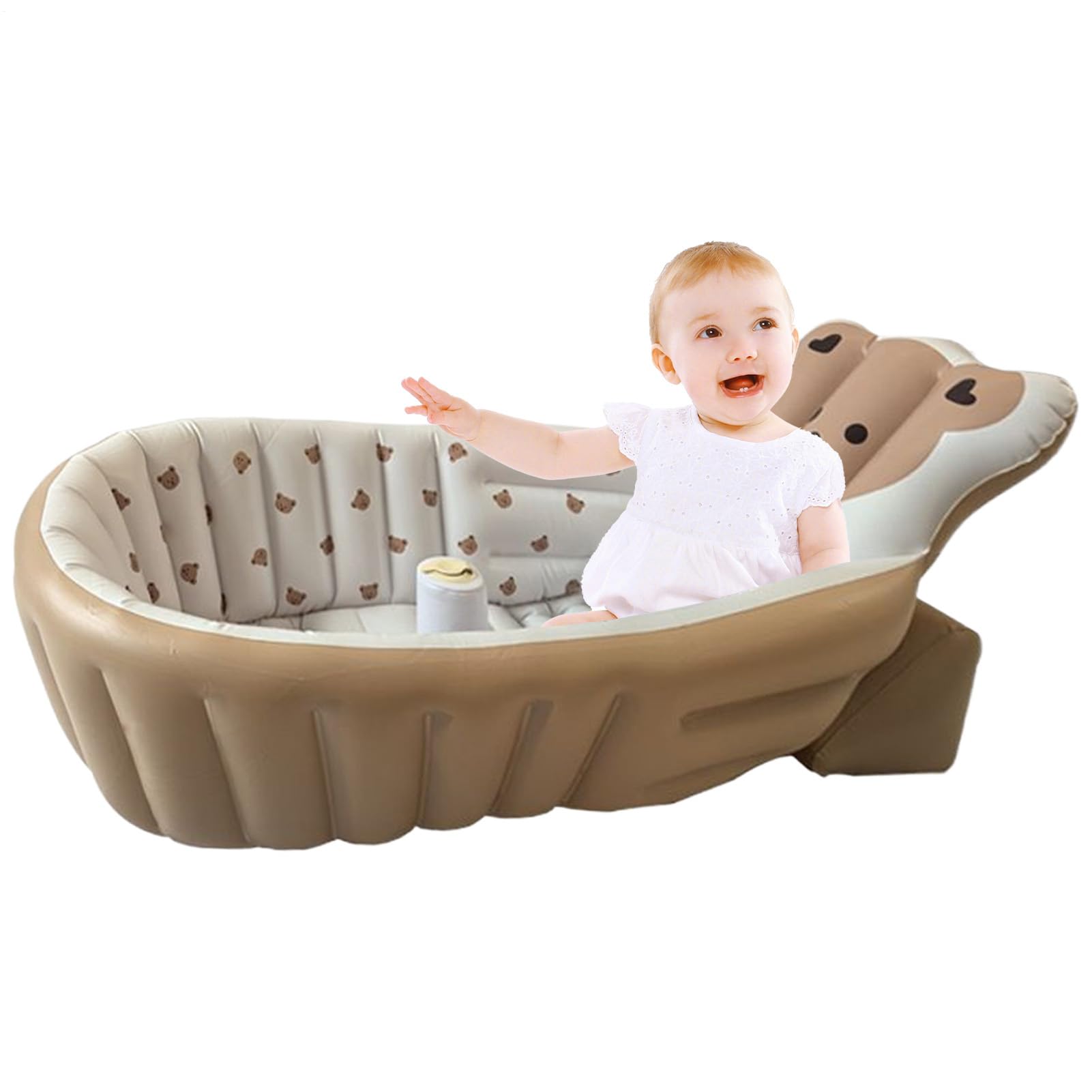 Vasca da Bagno per la Cura del Neonato e del Bambino Seggiolino Da Bagno | Soluzione Doccia Portatile Pieghevole Con Seduta Per Igiene Personale