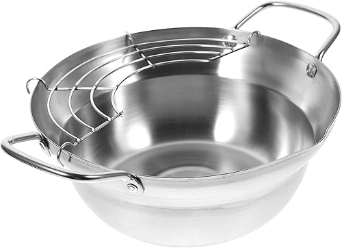 DOITOOL 1 PC Sartén Estufa de cocina portátil Wok japonesa Mini sartén de cocina Freidora pequeña sartén Tempura Freidora Freidora Freidora Mini