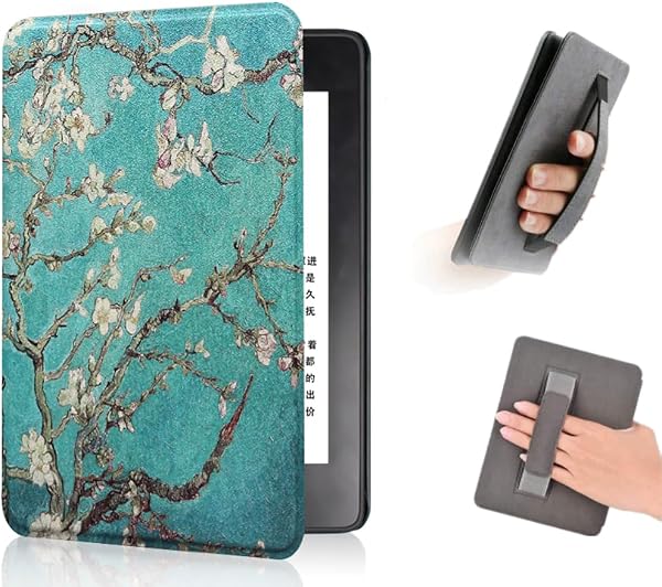 COCFOOKIW Case for 6" Kindle Paperwhite(5th/6th/7th Generation-2012/2013/2015) -Premium PU Leather Cover with Hand Strap and Auto Sleep/Wake(Model: EY21 & DP75SDI) - 1