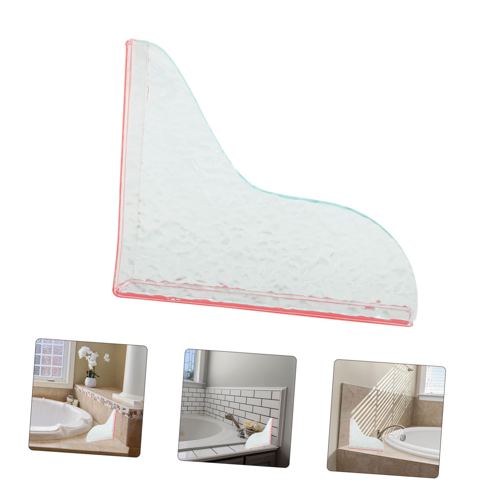 Balacoo Bathtub Water Splashing Guard Surround Shower Water Splashing Guard Acrylic Light Green Bathtub