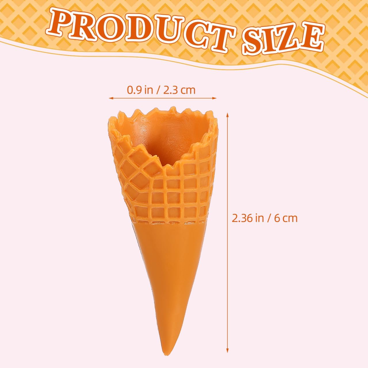 UPKOCH 15pcs Mini Artificial Ice Cream Cones Set - Realistic Play Food Toys for Kids, Beach & Sand Play, Ideal for Pretend Play and Ice Cream Cones Simulation