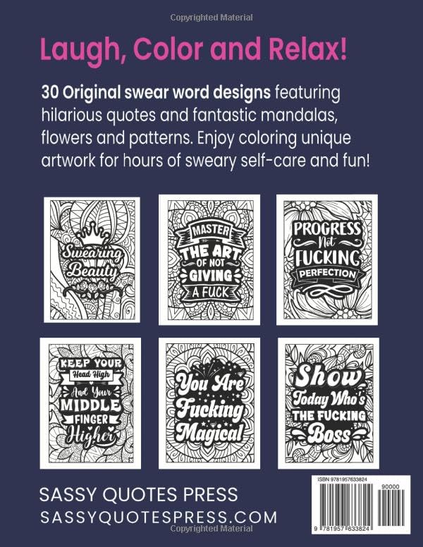 Swearing Beauty: Adult Swear Word Coloring Book (Swear Word Coloring Books for Women) - Image 2