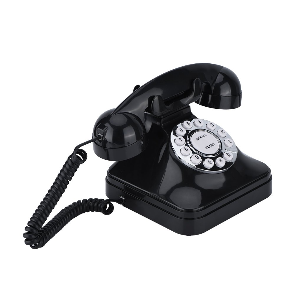 WX 3011 Vintage Czarny Plastikowy Telefon Do Domu, Nowy Telefon Lip, Wielofunkcyjne Słuchawki Lip, Retro Wire Stacjonarny Telefon