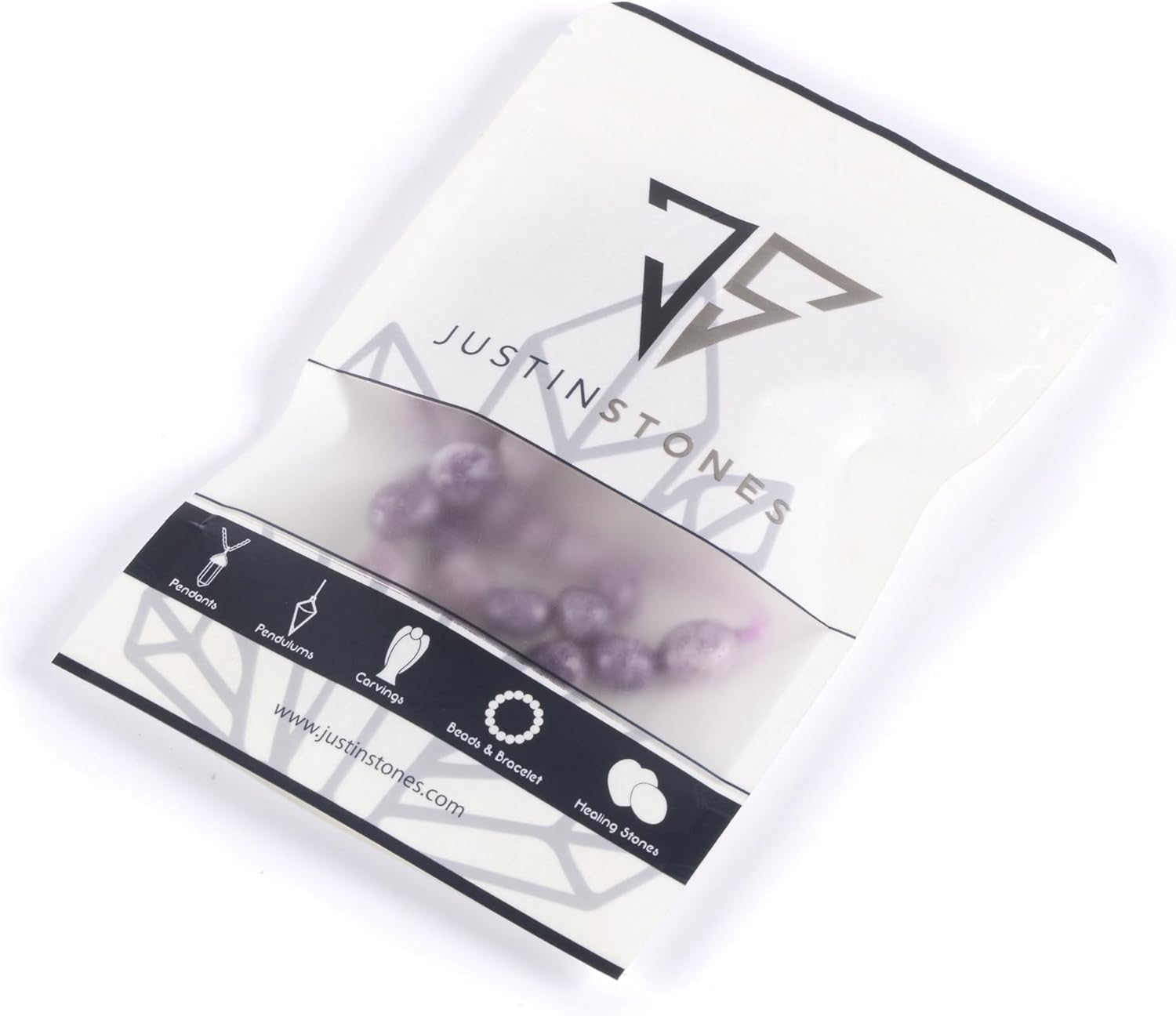 Natural Lepidolite Lithium Mica Crystal Quartz Pebble Oval Chips Beads Freeform Nugget Irregular Loose Beads Strand 15 Inch for DIY Jewelry Making Beads - Image 5