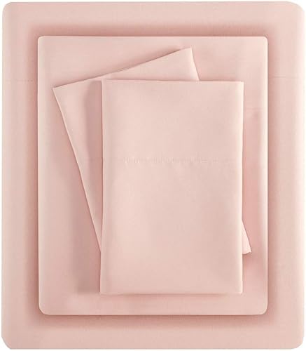 Madison Park 3M Microcell Color Fast, resistente a las arrugas y manchas, sábanas suaves con bolsillo profundo de 16 pulgadas para todas las