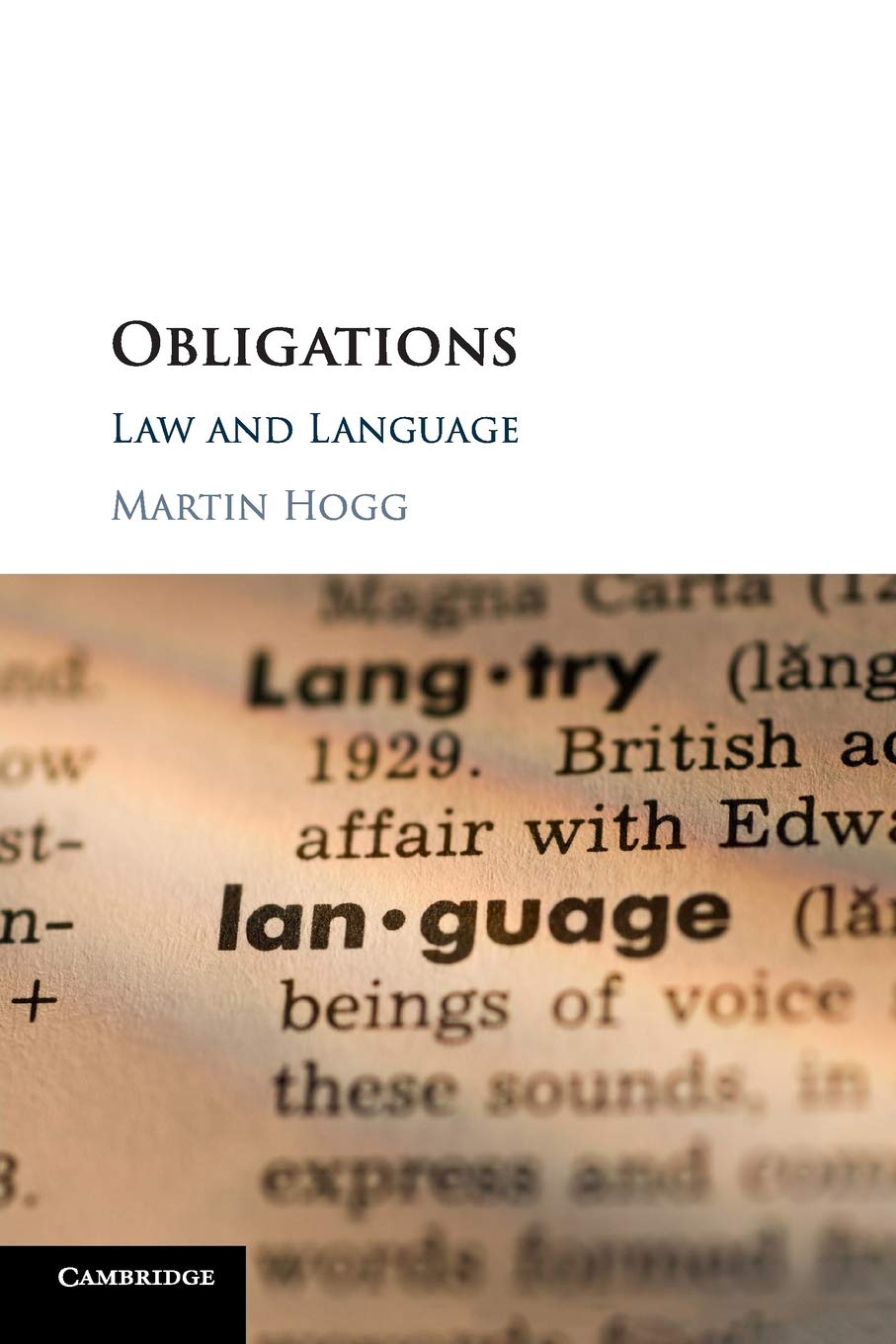 Obligations by Martin Hogg - 9781107458215