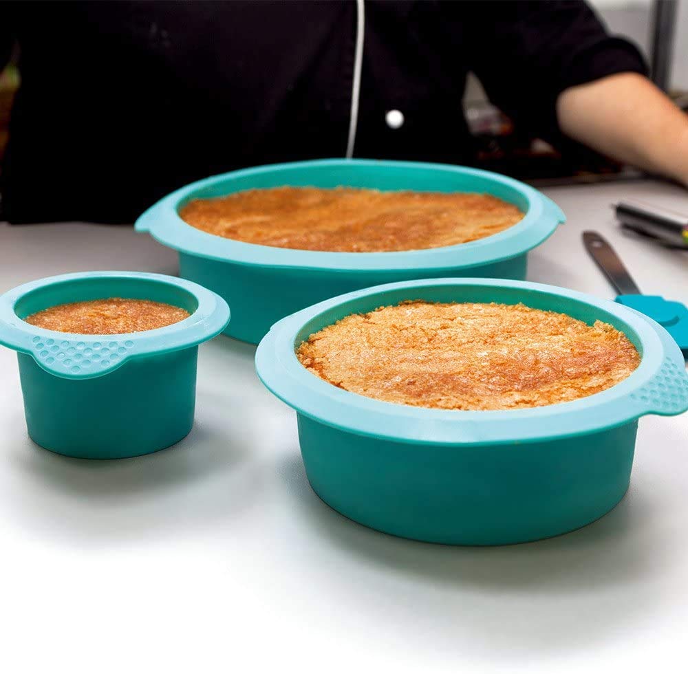 Molde de silicona para tortas, utensilios para horno, Azul 5