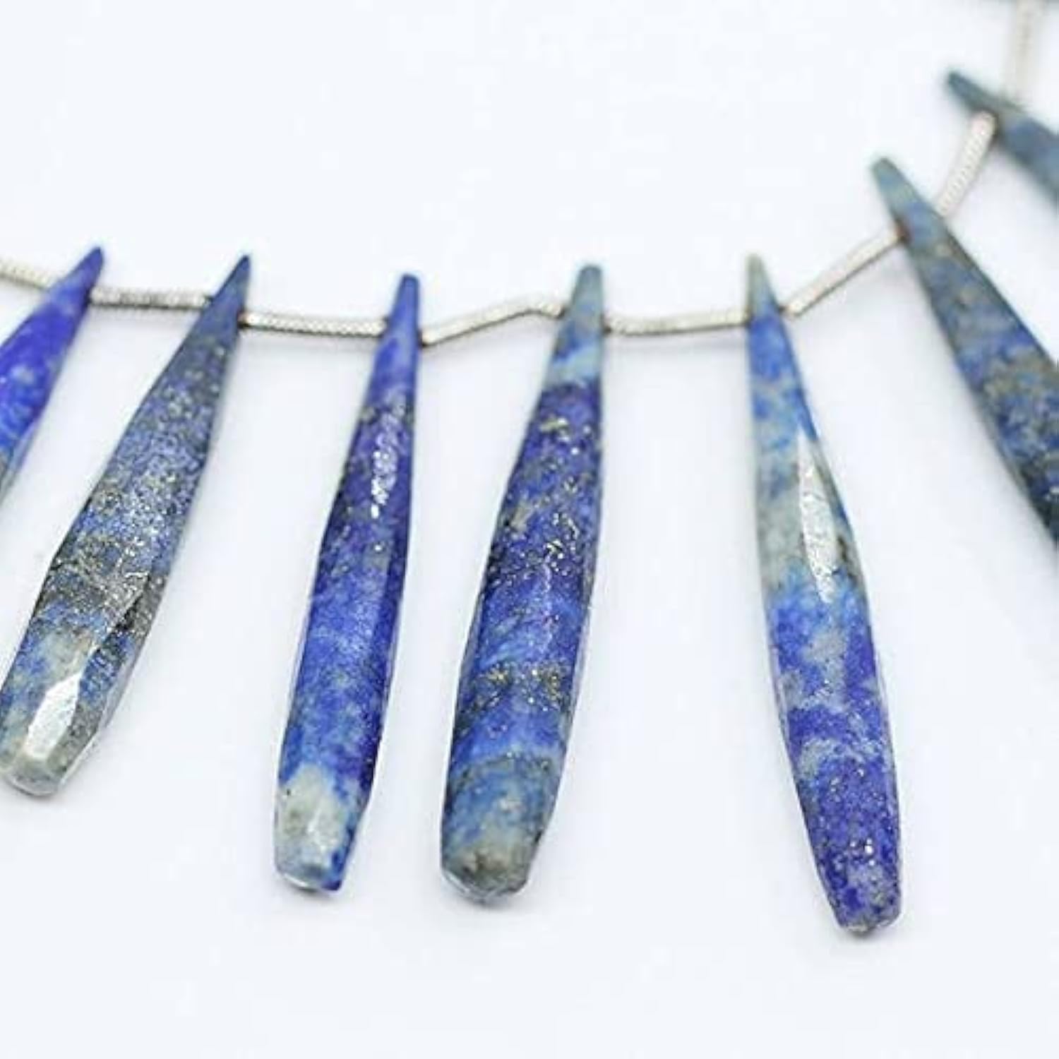 Lapis-lazuli naturel perles facettées 40mm gemme vrac pour création artisanale