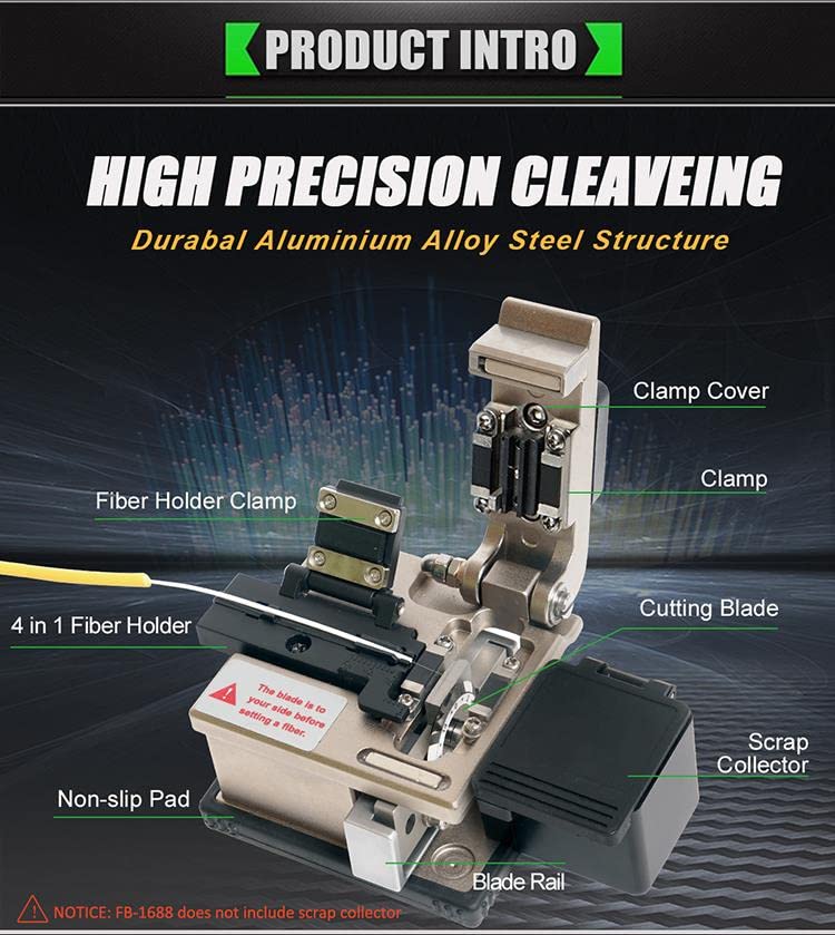 Miniatura 2 de Proskit MT-7602-C - Medidor de potencia de fibra 4 en 1, detector de fallas visuales, probador de cable de red, medidor de potencia de fibra con