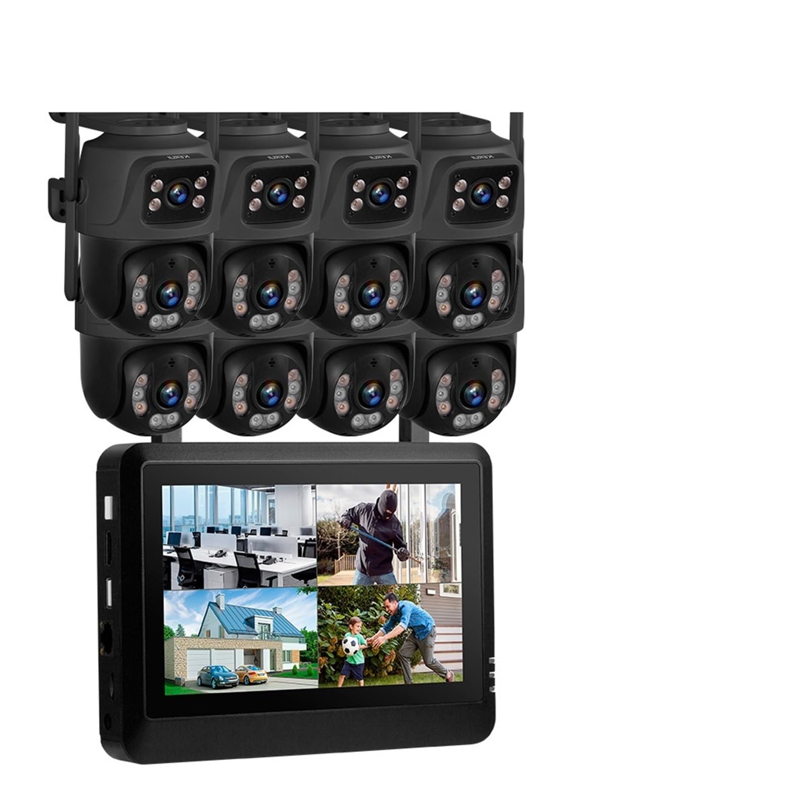 Caméra IP WiFi sans Fil à Double Objectif 6MP