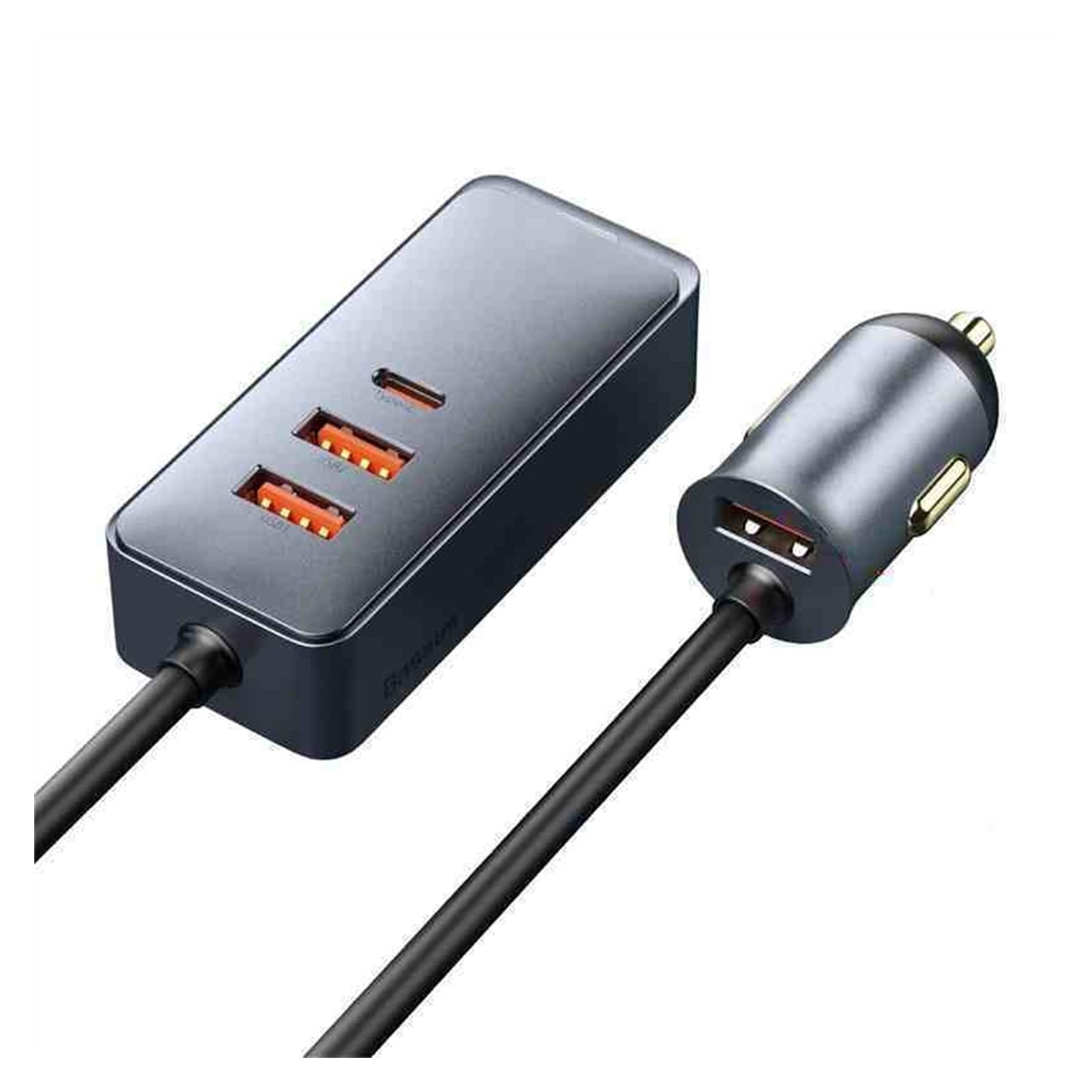 Pasuje do IPh0 12 Pro do Xiaomi do telefonu komórkowego Samsung PD QC 3.0 Ładowarka samochodowa USBC 120 W Ładowarka samochodowa USB typu C Szybkie ładowanie(3 USB 1 Type-C)