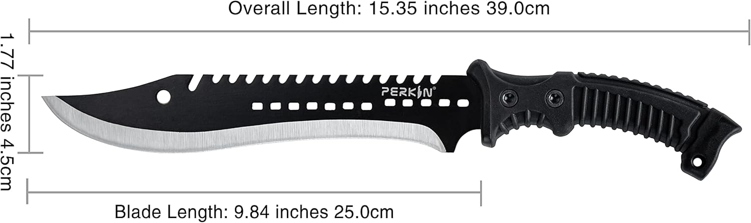 Perkin Fixed Blade Hunting Knife With Sheath Bushcraft Knife Survival Knife PSL2006 : Tools & Home Improvement