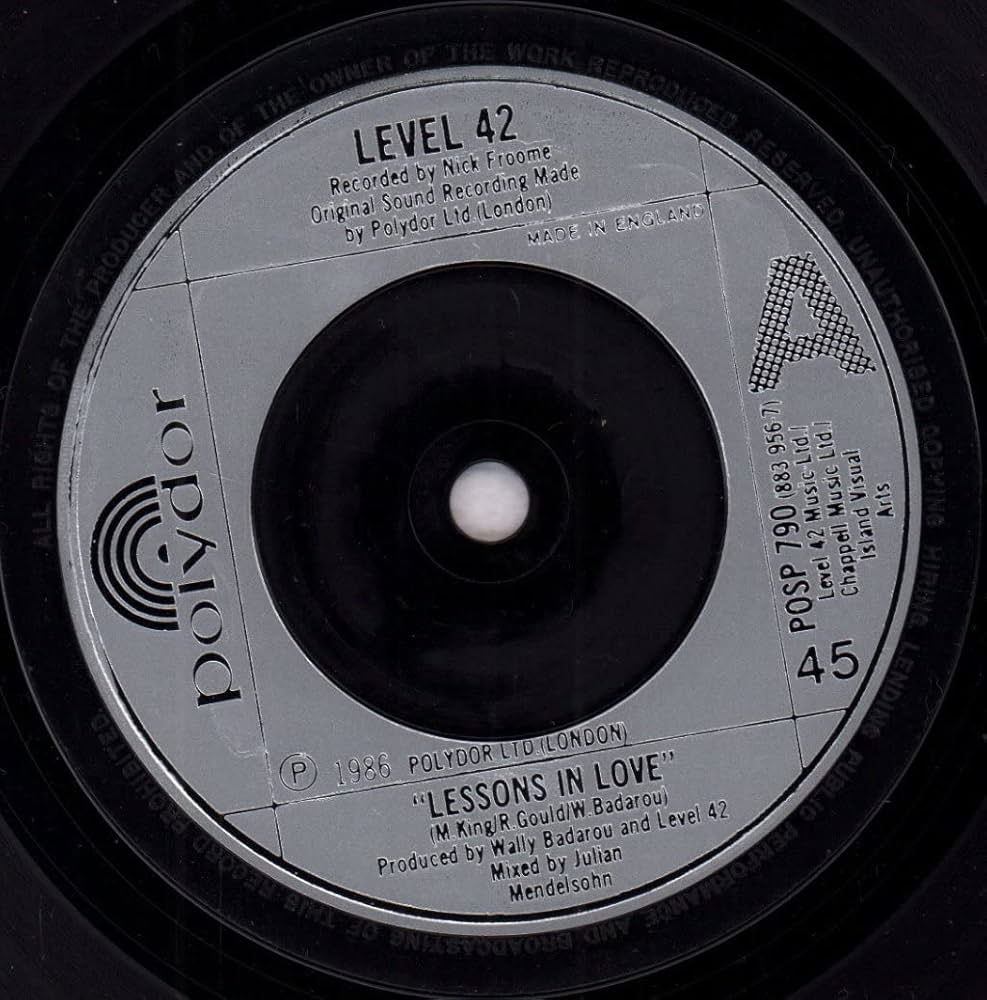 Amazon.co.jp: Lessons in love (1986) / Vinyl single [Vinyl