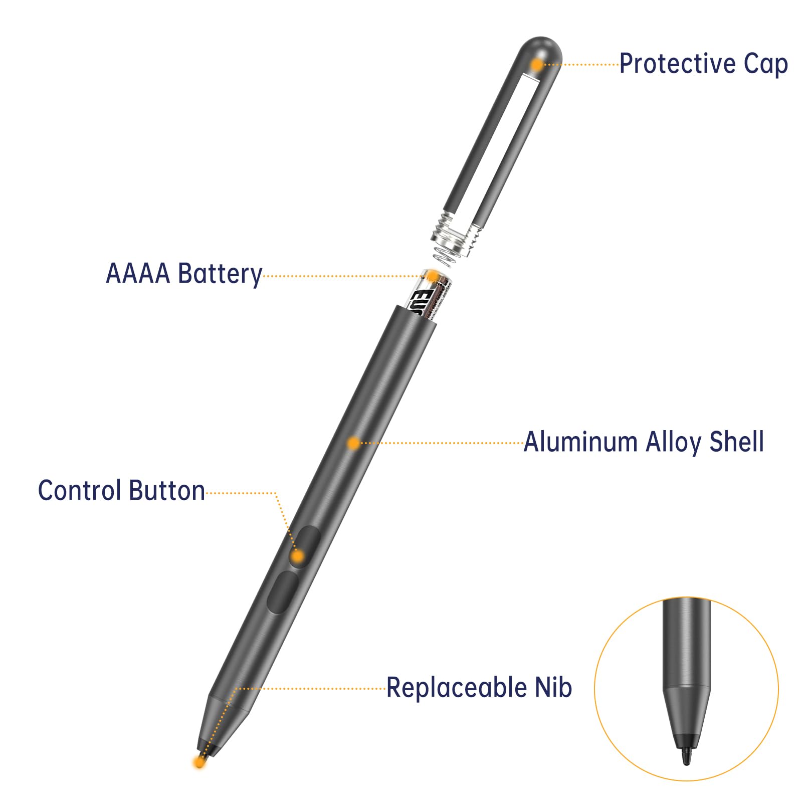 Stylus Pen for HP Omnibook, MPP Stylus Pen for HP Envy x360