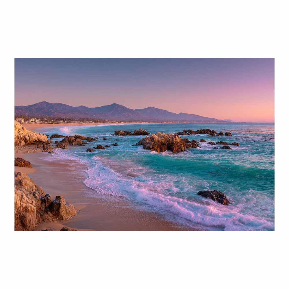 DMZPKZB Natural Landscape Wall Decor Coastsal Sunset Vibes Beautiful scenery Painting, Modern Artwork,for Living Room,Bedroom,Office Bathroom,Dining(Multicolor)-80x120cm Unframed