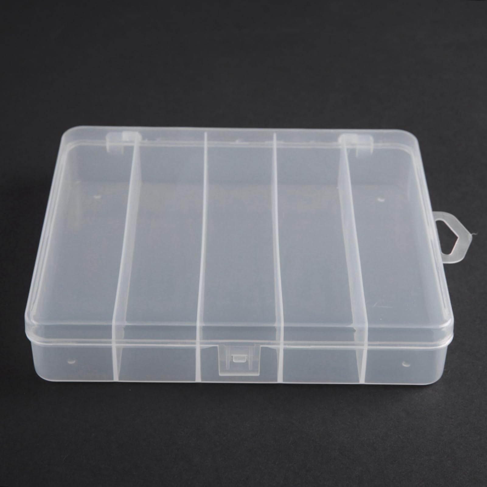 Fishing Tackle Storage Box Unique Design 5 Compartments Fly Lure Container for Outdoor Activities (Big five-piece box)