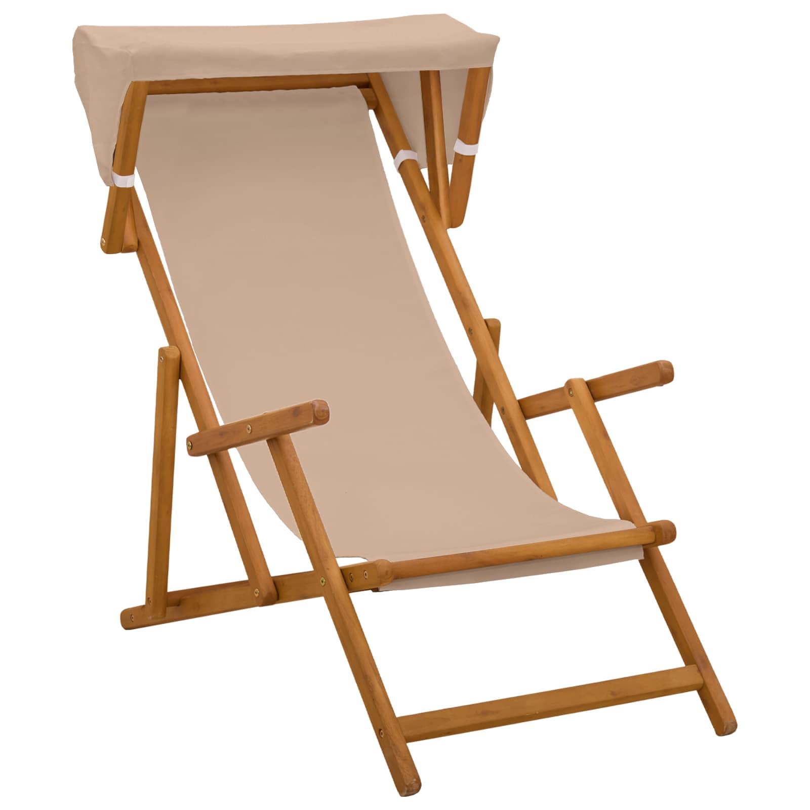 Fengshui Leżak 3 pozycje, lite drewno eukaliptusowe, kolor taupe