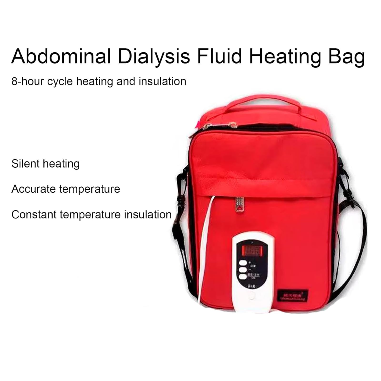Bolsa de calefacción de diálisis peritoneal, calentador de líquido de temperatura constante de 2 litros, paquete de líquido caliente de 20-65 °C con temporizador, suministros esenciales para diálisis