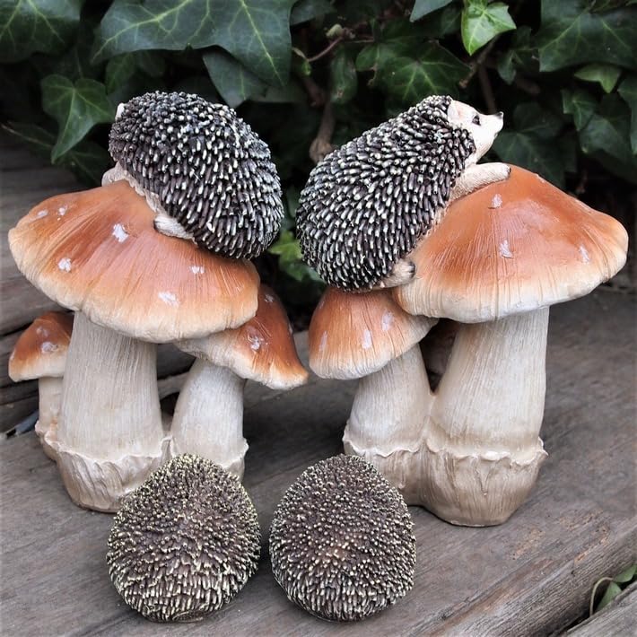 雑貨☆秋マトリョーシカ『森の物語』5Pキノコ狩りハリネズミ エレナ