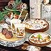 Woodland Animal Party Tableware Supplies Set Including Banner Plates Cups Table Cover and Napkins, Serves 20 Guests for Woodland Forest Friends Theme Party Baby Shower Birthday Decorations