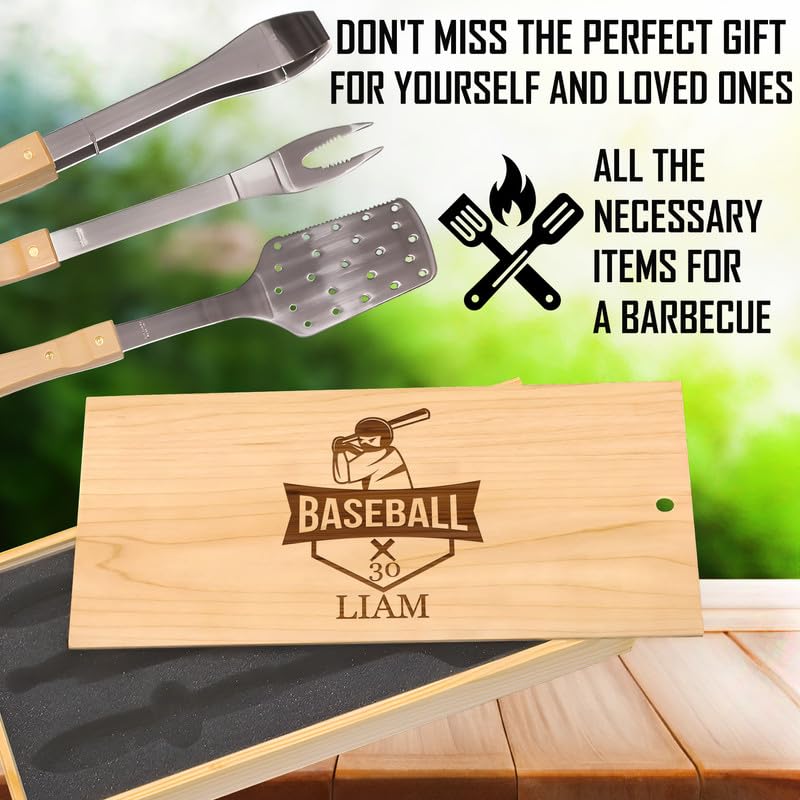 Set de Parrilla Personalizado en Caja de Madera miniatura 6