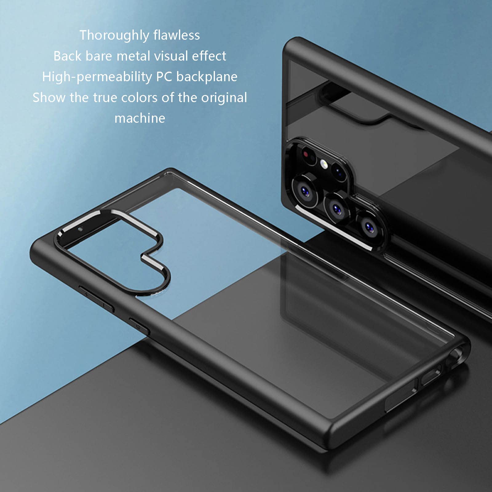 Handyhülle Für Samsung Galaxy S23/S23 Plus/S23 Ultra, Transparent Schutzhülle, Harte PC Rückseite Und Weicher TPU Rand Anti-Fingerabdruck Schutzhüll,Grün,S23 Ultra