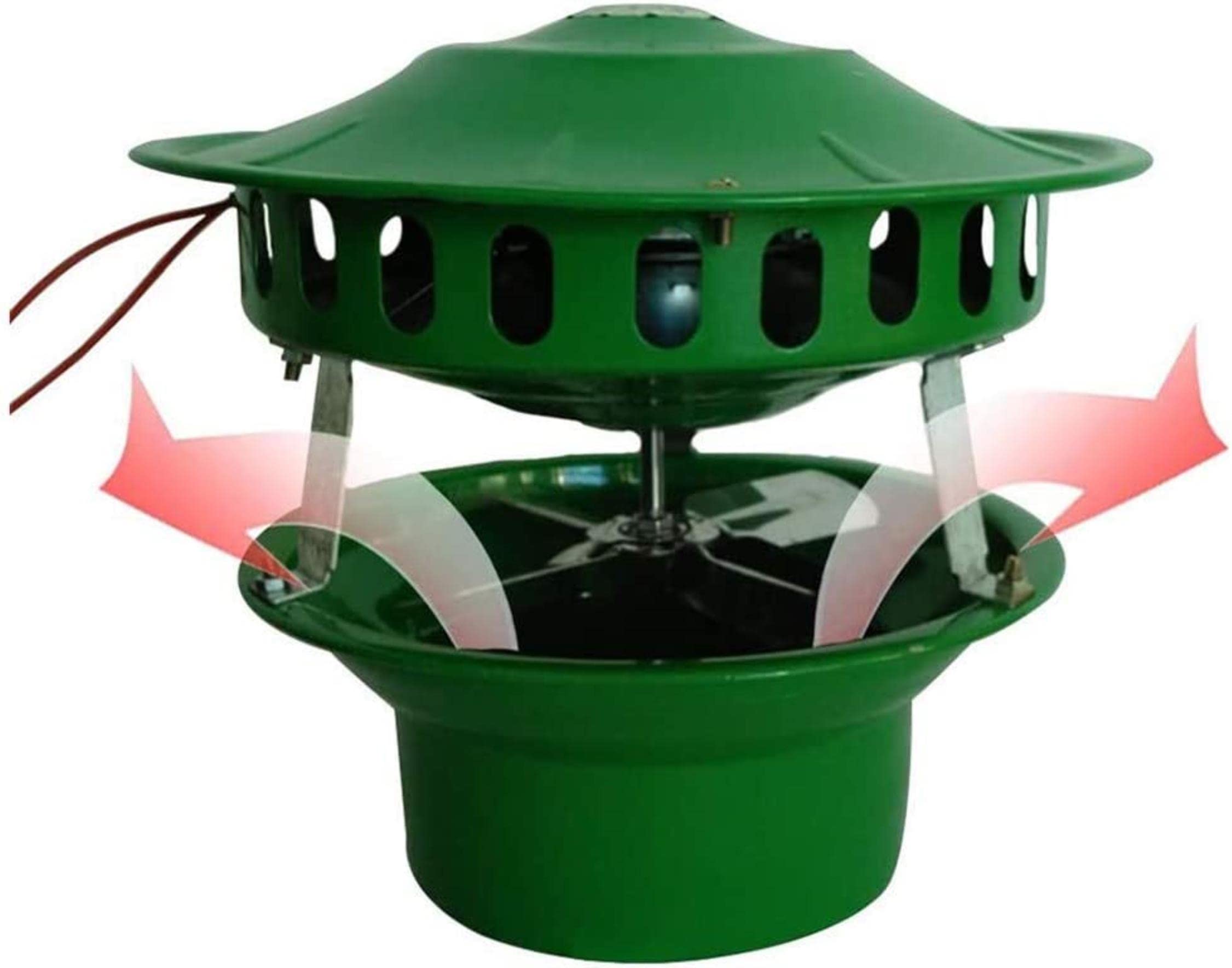 Ventilateur d'extraction de fumée de toit à haute résistance thermique pour insert