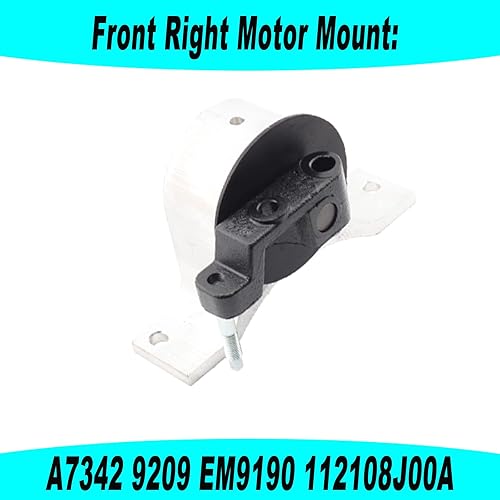 Miniatura 7 de Soporte de motor y soporte Trans compatible con Nissan Altima 2.5L 2002-2006 Reemplazo para A7340 A7341 A7342 A7343 11270-8J000 11320-8J005