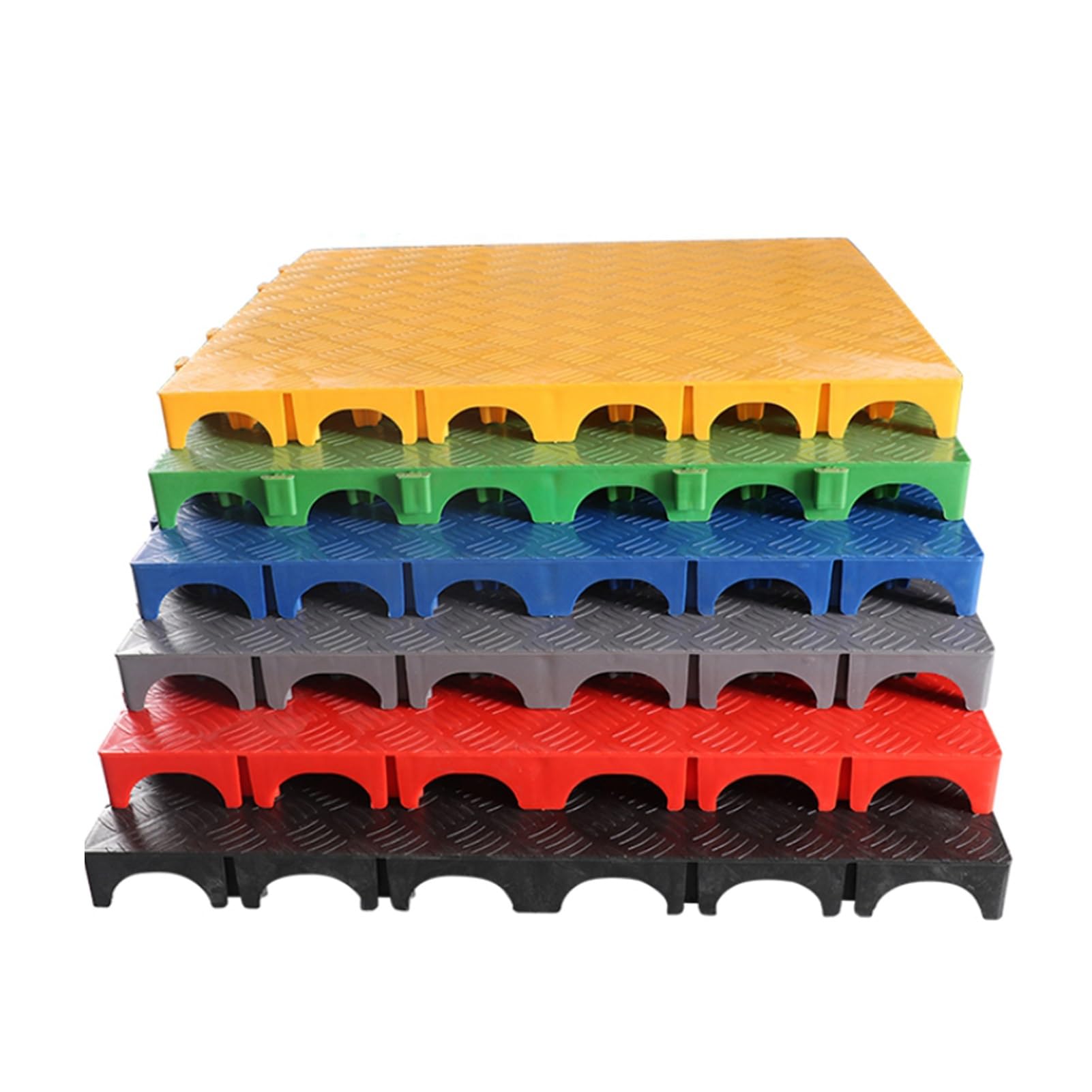 Modular Interlocking Mats DIY Garage Drainage Mats Pool Garage Floor Tiles for Garage Outdoor Indoor Pool Shower Floor(Blue,50x50x4CM-8piece)