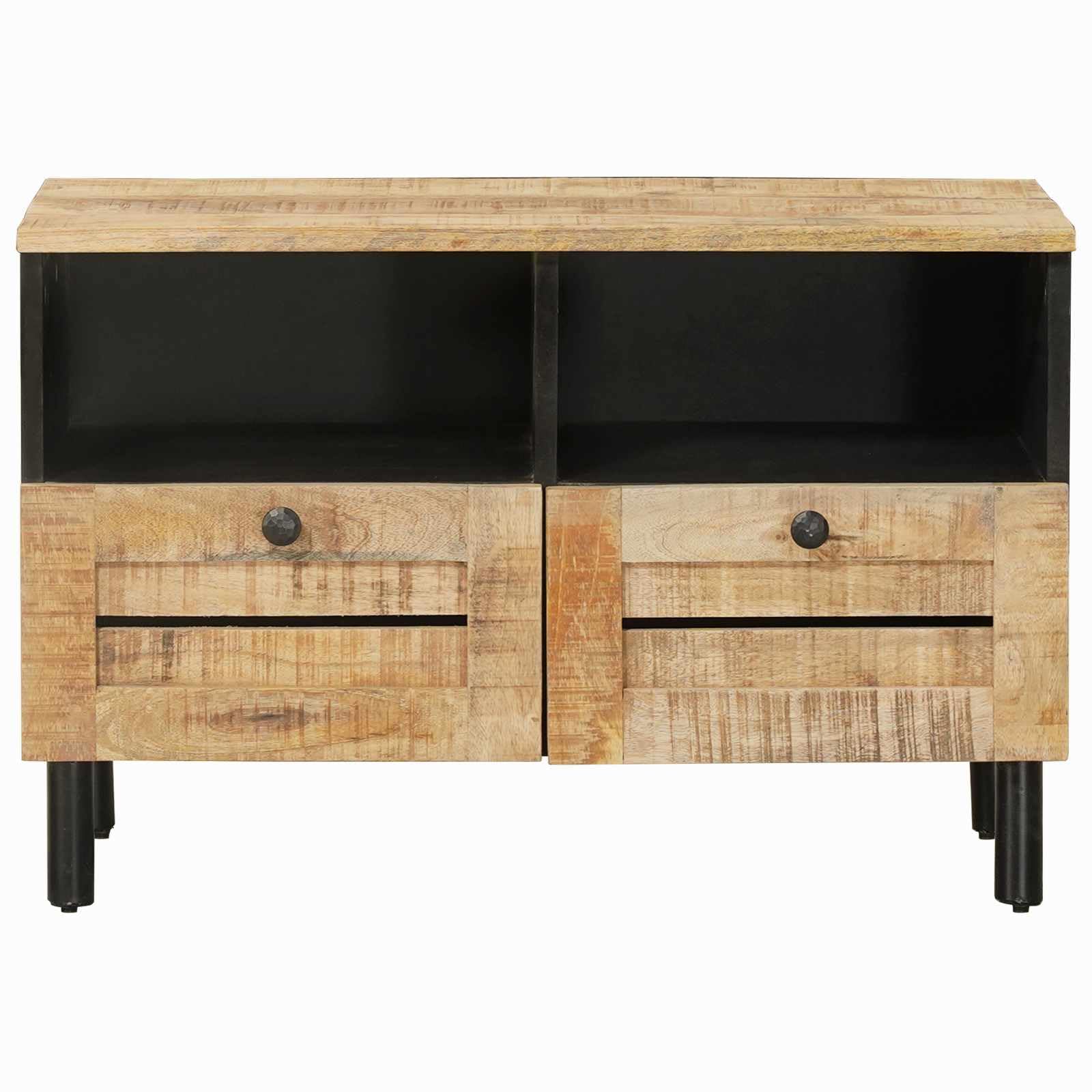 Lot de 30 bordures de pelouse en métal - 20 x 103 cm - Noir