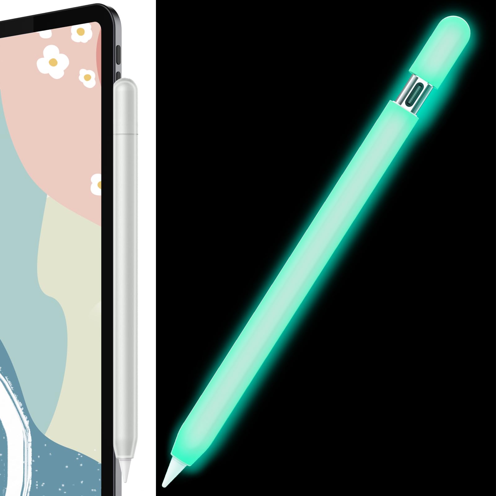 AhaStyle Silicone Case for Apple Pencil (USB-C) 2023 Ultra Thin Proteative Cover Skin Apple Pencil Sleeve Anti-Slip Grip Compatible with Apple Pencil