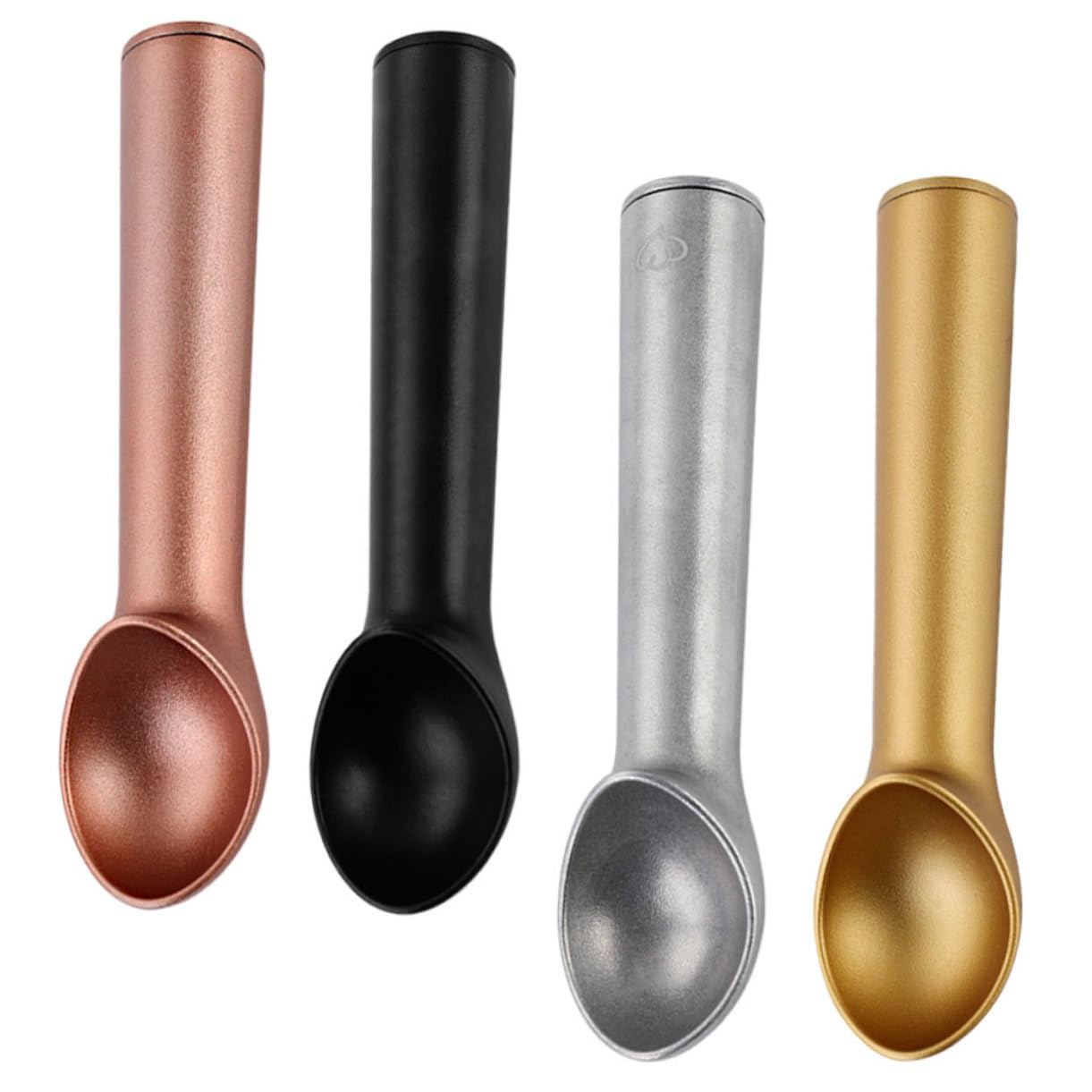 Garneck 4pièces Cuillère à Glace Aluminium Cuillère à Fruits Multifonctionnelle pour Boules de Glace Fruits Melon Lot