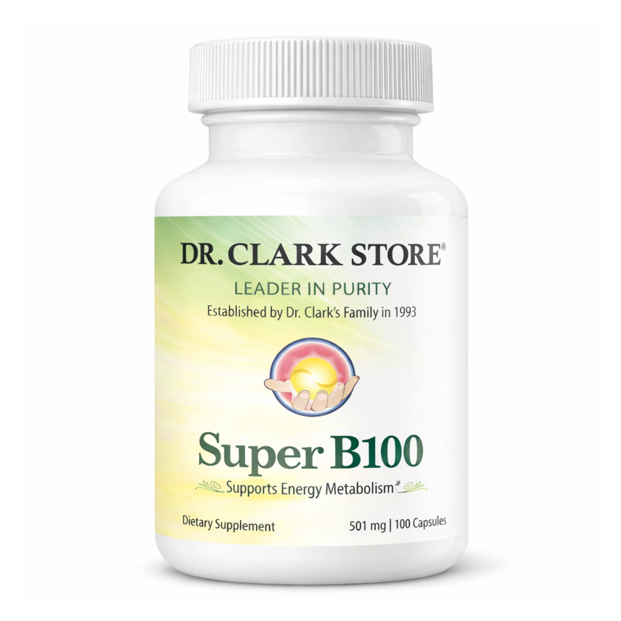 Dr Clark Store Vitamin B Complex (Super B100), 100 Gelatin Caps 100 Serving