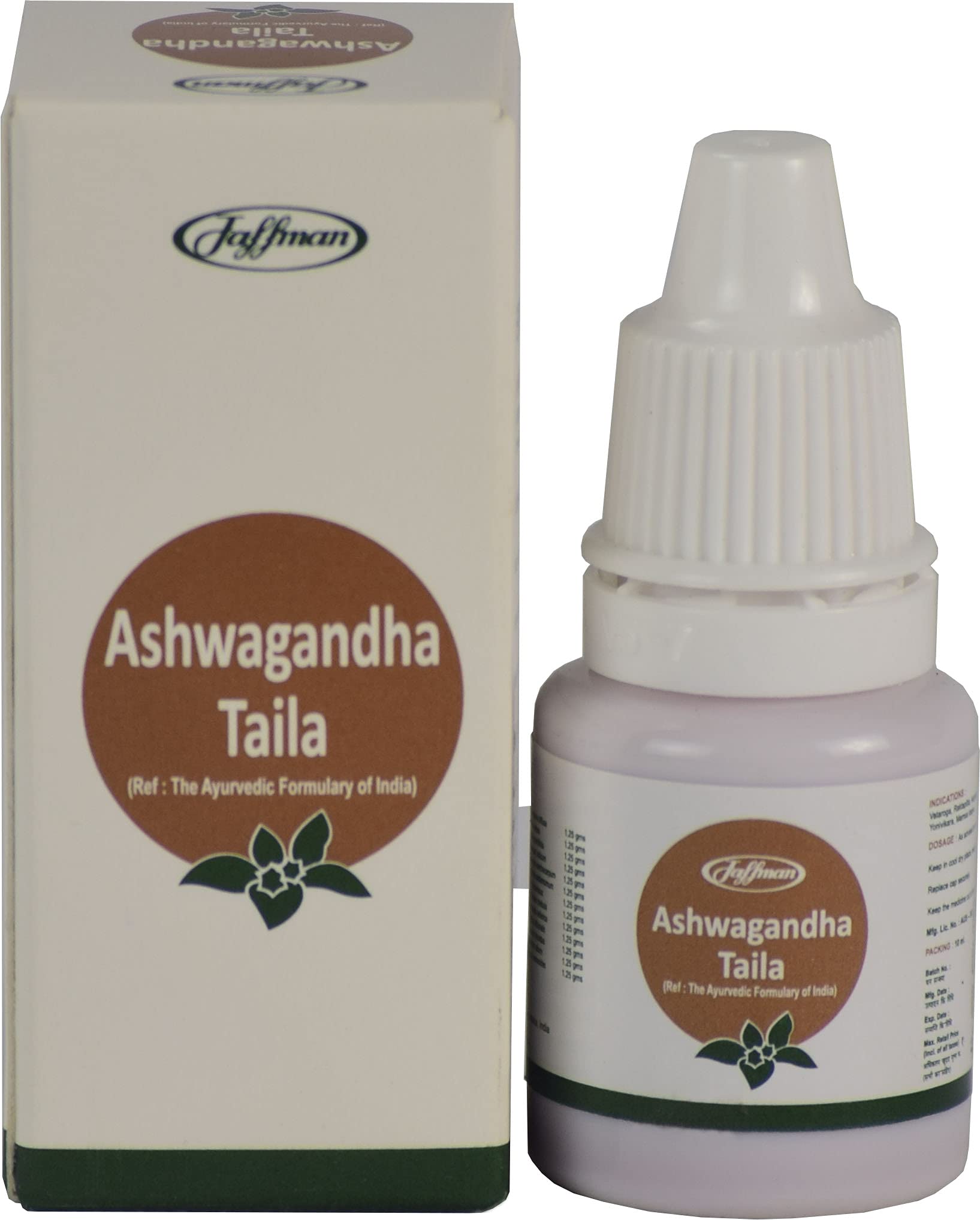 Jaffman Ashwagandha Taila, 10 ML